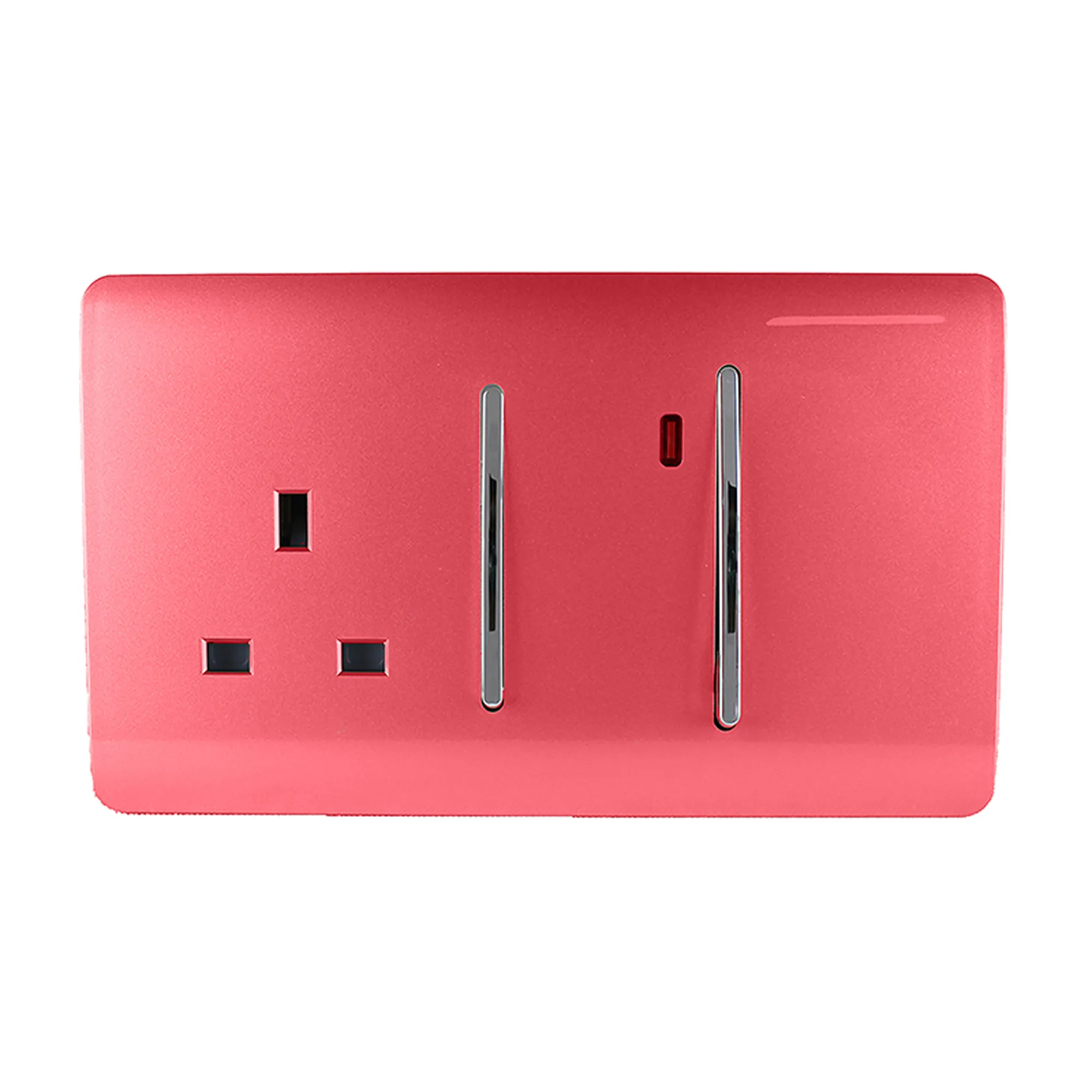 ART-WHS213SB  45A Double Pole Switch With Socket & Neon Strawberry
